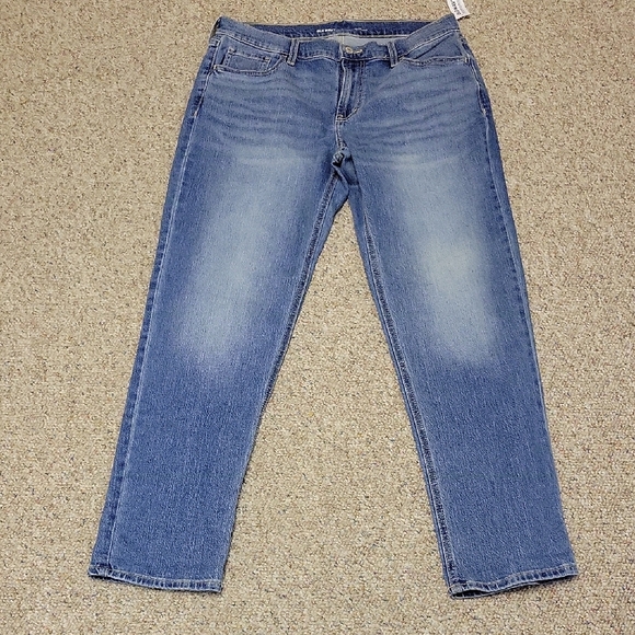 Old Navy Denim - Old Navy Wow Boyfriend Mid-rise Classic Blue Women's Jeans Sz 8 New